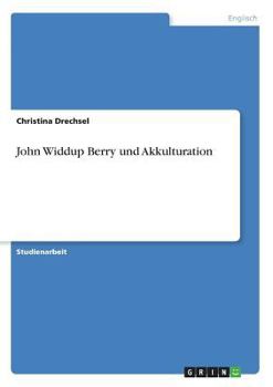 Paperback John Widdup Berry und Akkulturation [German] Book