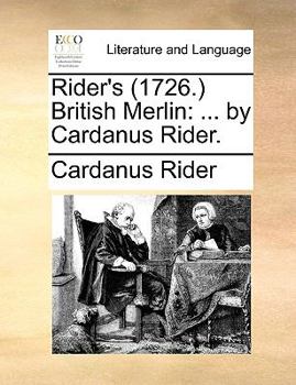 Paperback Rider's (1726. British Merlin: By Cardanus Rider. Book