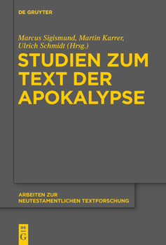 Hardcover Studien Zum Text Der Apokalypse [German] Book