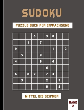 Paperback Sudoku Puzzle Buch für Erwachsene mittel bis schwer Band 2: Sehr schwer zu lösende Sudoku-Rätsel, die sich hervorragend für die psychische Gesundheit [German] Book