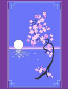 Paperback Japanese Writing Practice Book Genkouyoushi Paper (Cherry Blossom Design): Kanji, Kana, Katakana, Hiragana Alphabet Calligraphy Book