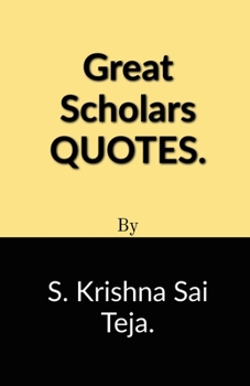 Paperback Great Scholars Quotes Book