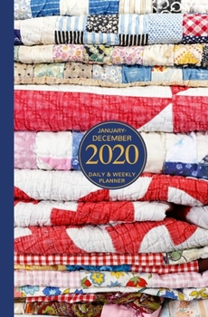 January - December 2020 Daily & Weekly Planner: Mini Calendar; Bonus Word Search Puzzles; Vintage Quilts