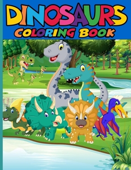 Paperback Dinosaur coloring book: Dinosaur Coloring Book For Kids And Toddlers! A Unique Design for kids ages 4-8 Book