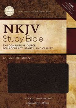 Paperback Study Bible-NKJV-Large Print [With CDROM] [Large Print] Book