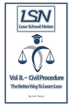 Paperback Law School Notes: Civil Procedure Book