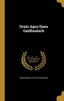 Hardcover Orain Agus Dana Gaidhealach Book