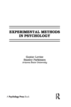 Hardcover Experimental Methods in Psychology Book