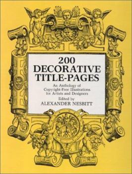 Paperback Two Hundred Decorative Title Pages Book
