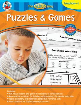 Paperback Puzzles & Games, Grades Preschool - 1 (The Rebus Way) Book