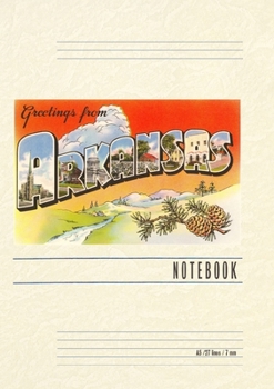 Vintage Lined Notebook Greetings from Arkansas