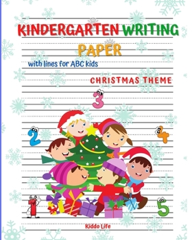 Paperback Kindergarten Writing Paper with lines for kids Book