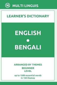Paperback English-Bengali Learner's Dictionary (Arranged by Themes, Beginner Level) Book