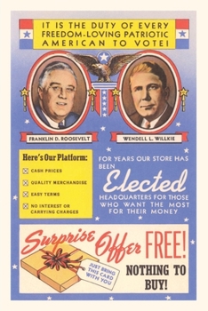 Vintage Journal Vote, Ad for Store