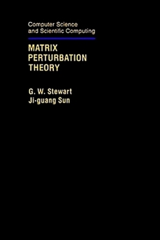 Hardcover Matrix Perturbation Theory Book