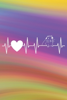 Herzschlag Meerschweinchen: Notizbuch / Tagebuch / Trainingsbuch Meerschweinchenfan- DIN A5 120 Seiten liniert -  Meerschweinchen Geschenk (German Edition)