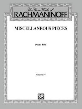 Paperback Rachmaninoff: Miscellaneous Pieces- Piano Solo, Vol. 4 Book