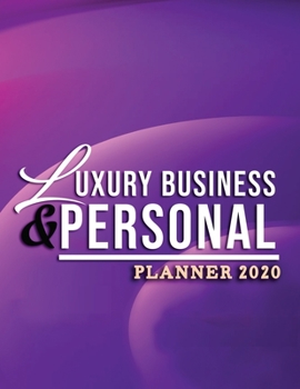 Paperback Luxury Business and Personal Planner 2020 Book