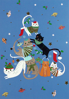 Hardcover Merry Catmas Small Boxed Holiday Cards Book