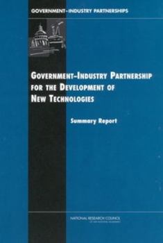 Paperback Government-Industry Partnerships for the Development of New Technologies Book