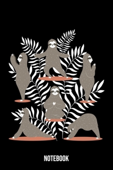 Notebook: Sloth Notebook Blank Dot Grid Animal Lover dotted with dots 6x9 120 Pages Checklist Record Book Funny Sloth Take Notes Gift for Zookeeper ... Kids Christmas Gift for Vegans Animal Lovers