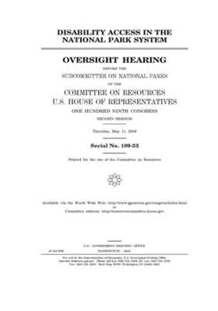 Paperback Disability access in the national park system Book