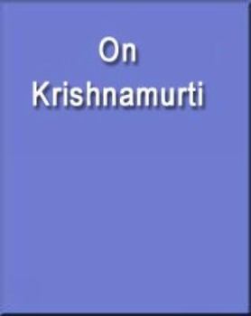 Paperback On Krishnamurti Book
