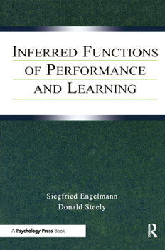 Paperback Inferred Functions of Performance and Learning Book