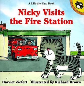 Paperback Nicky Visits the Fire Station Book