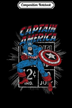Composition Notebook: Marvel Captain America Avengers Comic Cent Graphic  Journal/Notebook Blank Lined Ruled 6x9 100 Pages