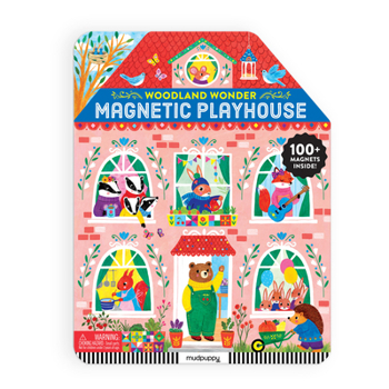 Paperback Woodland Wonder Magnetic Playhouse Book