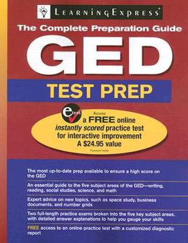Paperback GED Test Prep [With Free Online Practice Test Access Code] Book