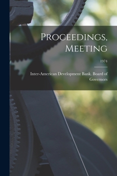 Paperback Proceedings, Meeting; 1974 Book