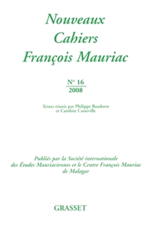 Paperback Nouveaux cahiers François Mauriac N°16 [French] Book