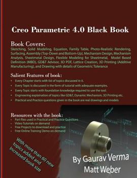 Paperback Creo Parametric 4.0 Black Book