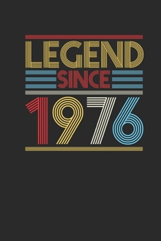 Paperback Legend Since 1976: Dotted Bullet Notebook (6" x 9" - 120 pages) Birthday Themed Notebook for Daily Journal, Diary, and Gift Book