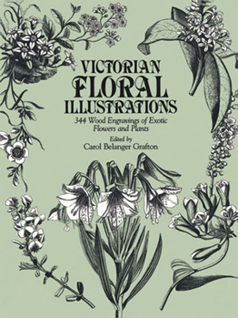Paperback Victorian Floral Illustrations: 344 Wood Engravings of Exotic Flowers and Plants Book