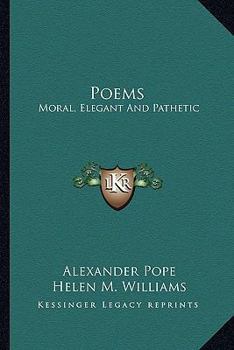 Paperback Poems: Moral, Elegant and Pathetic Book