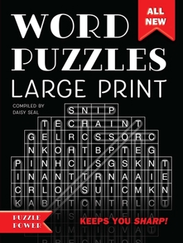 Spiral-bound Word Puzzles Large Print: Word Play Twists and Challenges [Large Print] Book