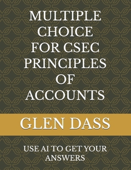 Paperback Multiple Choice for Csec Principles of Accounts Book