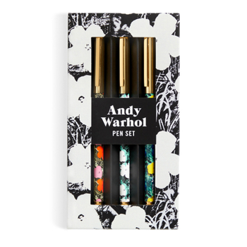 Misc. Warhol Flowers Everyday Pen Set Book