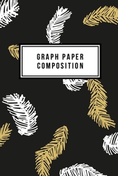 Graph Paper Composition: Graph Paper 6" x 9" Holly Jolly Quad Ruled 4x4,Grid Paper for school student,office,kids Notebooks