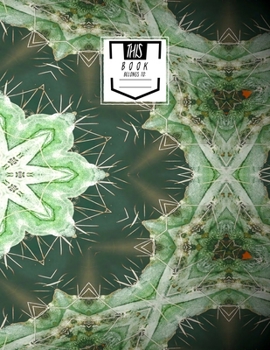 Sketchbook: Prickly Flower - Unlined Paper - Sketchbook - Scrapbook, Large Notebook