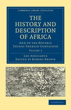 Paperback The History and Description of Africa - Volume 3 Book