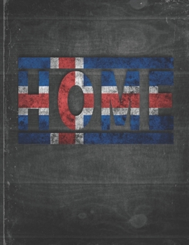 Home: Iceland Flag Personalized Retro Gift for Icelander Retired Coworker Friend Party  Undated Planner Daily Weekly Monthly Calendar Organizer Journal