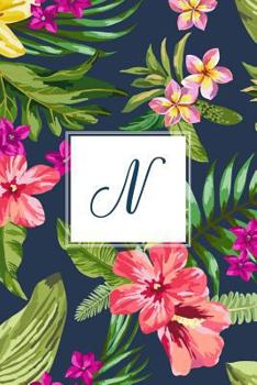 Paperback N: Tropical Floral, 150 Pages, 6" x 9" Book