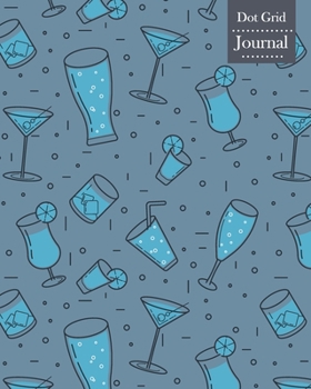 Dot Grid Journal: Notebook Planner with Unique Drinks Themed Cover Design