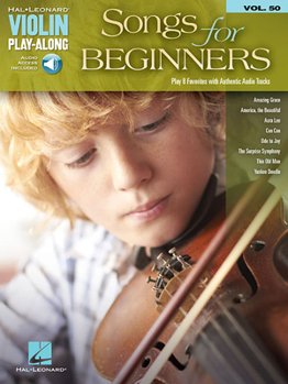 Hardcover Songs for Beginners: Violin Play-Along Volume 50 Book