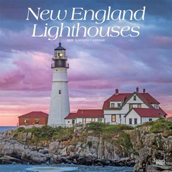 New England Lighthouses 2020 12 x 12 Inch Monthly Square Wall Calendar, USA United States of America East Coast Scenic Nature