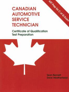 Paperback CANADIAN AUTOMOTIVE SERVICE TECHNICIAN Certificate Book
